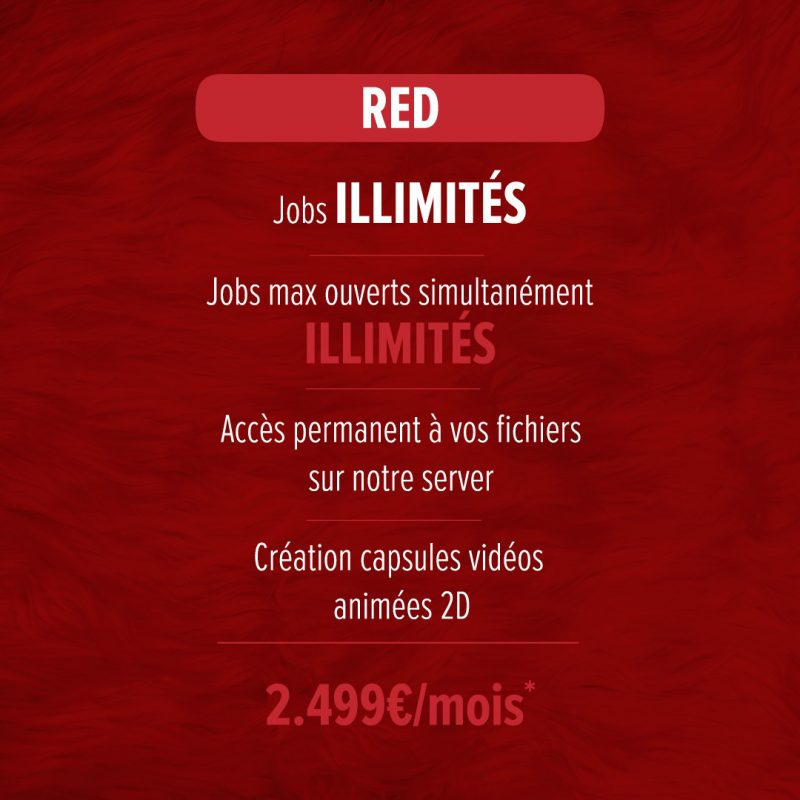 Design Graphique illimité - Red